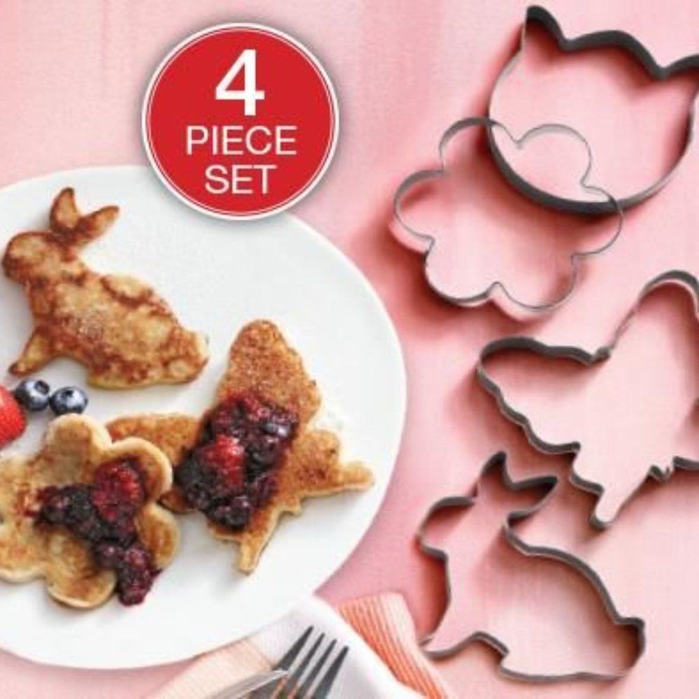 Avon Set of 4 Spring Breakfast Molds (Flower, Cat, Rabbit & Butterfly) NEW!!!